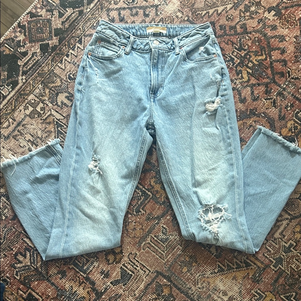 Distressed Light Blue Women's Jeans